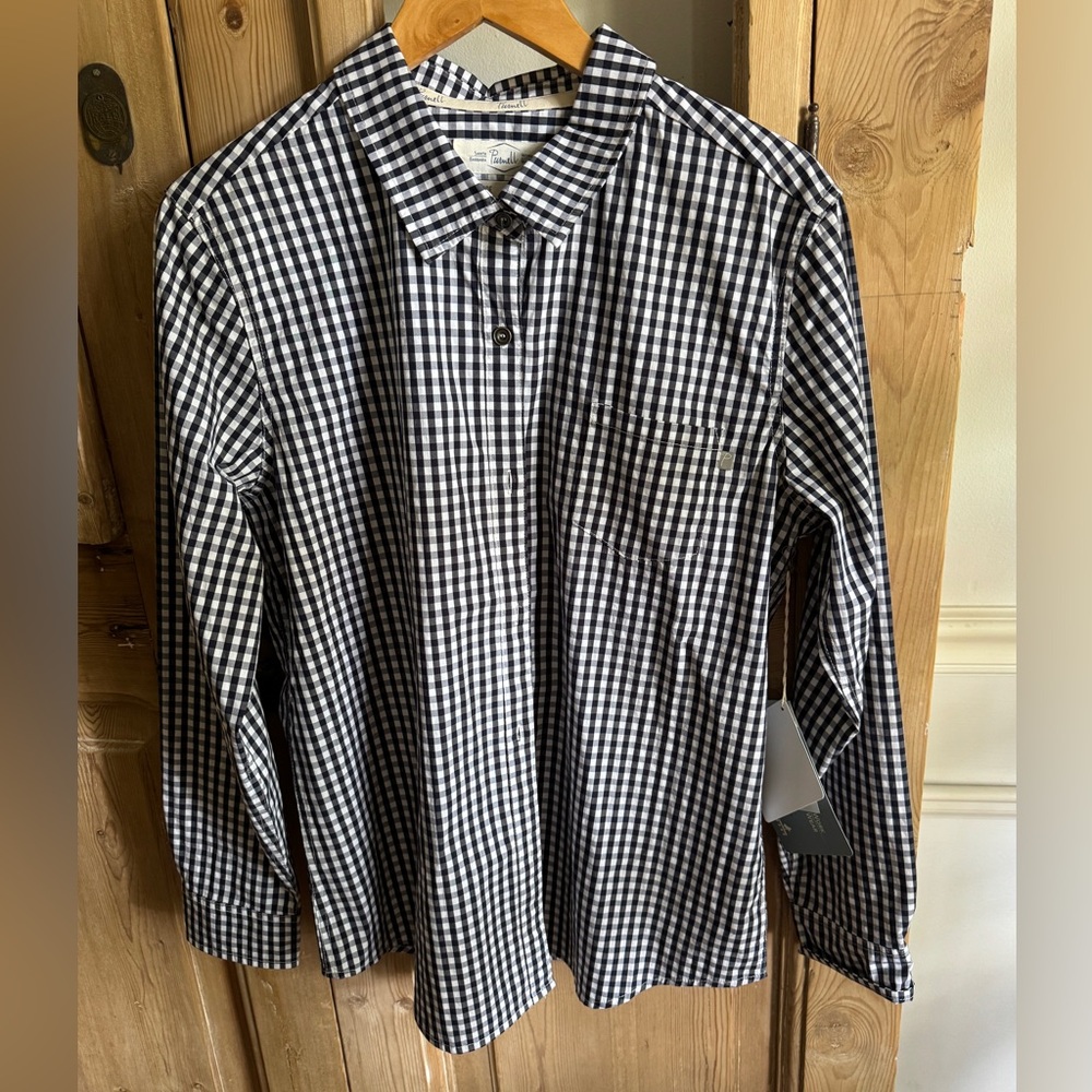 NWT Purnell Gingham Performance Women’s Shirt Sz L